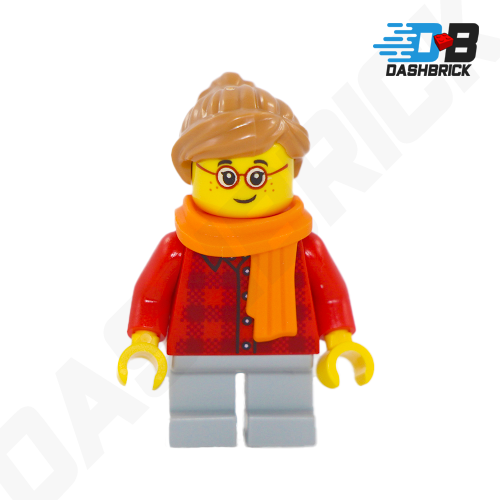 LEGO Minifigure - Girl with Scarf, Glasses [CITY]