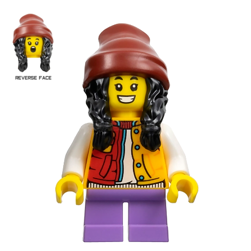 Yellow 2025 jacket minifigure
