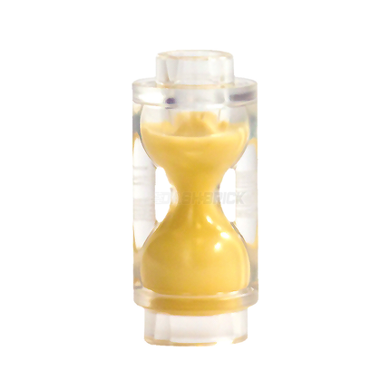 LEGO Minifigure Accessory - Hourglass with Molded Tan Sand Pattern [23945pb02]