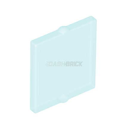 LEGO Window Glass (Insert) 1 x 2 x 2 Flat Front, Trans-Light Blue [60601]