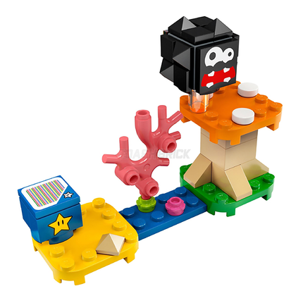 LEGO Super Mario Fuzzy & Mushroom Platform, Expansion Set Polybag (2021) [30389]