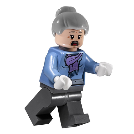 LEGO Minifigure - Aunt May, Medium Lavender Scarf (2016) [MARVEL: Spider-Man]