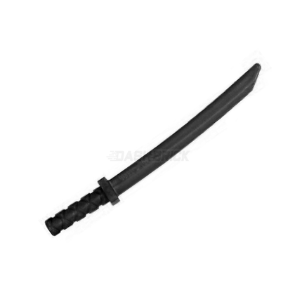 LEGO Minifigure Weapon - Shamshir/Katana Sword (Square Guard), Black [21459]