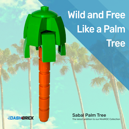 LEGO "Sabal Palm Tree" - Brick Built Tree [MiniMOC]