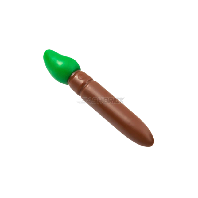 LEGO Minifigure Accessory - Paint Brush, Molded Green Bristles Pattern [93552pb04]