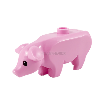 LEGO Animal - Pig, Large, Pink with Print [87621pb01]