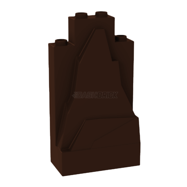 LEGO Rock Panel 2 x 4 x 6, Dark Brown [47847, 33458, 54782]