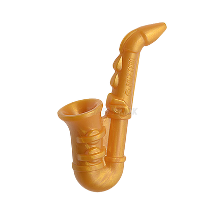 LEGO Minifigure Accessory - Saxophone, Pearl Gold [11640]