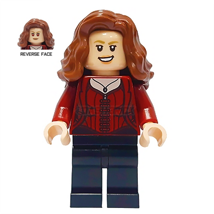 LEGO® Minifigure™ - Scarlet Witch - Black Legs, Brown Hair [MARVEL]