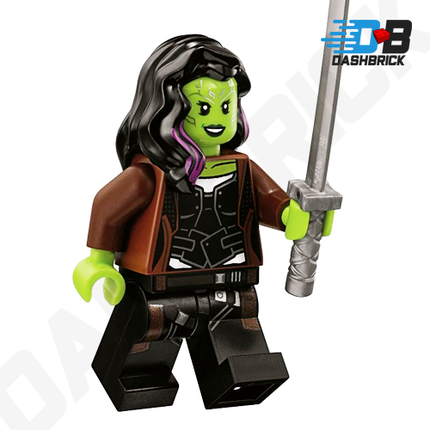 LEGO Minifigure - Gamora, Long Reddish Brown Coat [MARVEL: The Avengers]