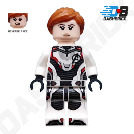 LEGO Minifigure - Black Widow, White Jumpsuit [MARVEL]