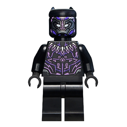LEGO® Minifigure™ - Black Panther - Claw Necklace, Purple, Lavender Highlights [MARVEL]