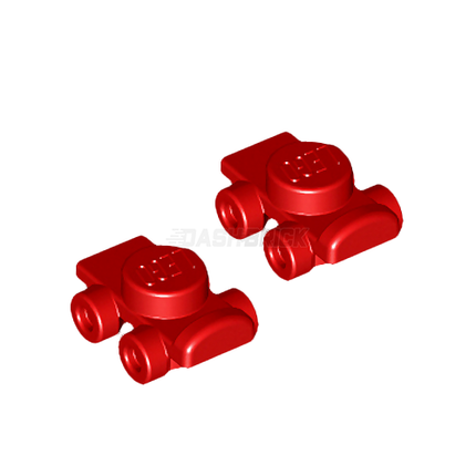 LEGO Minifigure Accessory - Rollar Skates, Footgear, Set of 2, Red [11253]