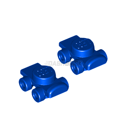 LEGO Minifigure Accessory - Rollar Skates, Footgear, Set of 2, Blue [11253]