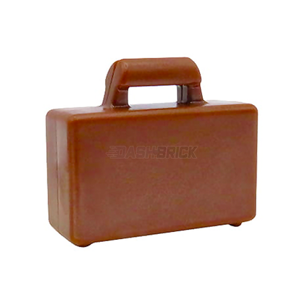 LEGO Minifigure Accessory - Suitcase / Briefcase, Reddish Brown [93091 / 4449]