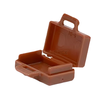 LEGO Minifigure Accessory - Suitcase / Briefcase, Reddish Brown [93091 / 4449]