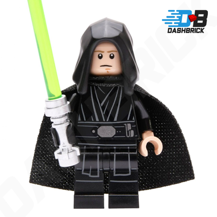LEGO Minifigure - Luke Skywalker, Jedi Master (Black Hood, Cape) [STAR WARS]