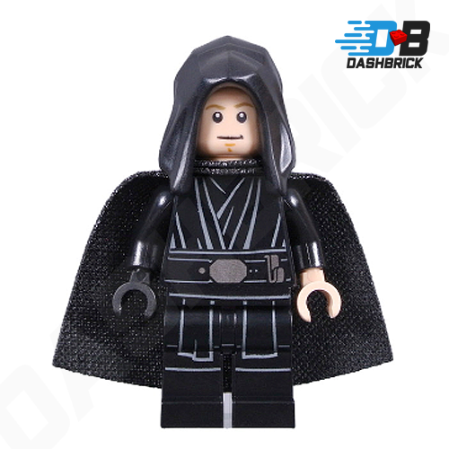 LEGO Minifigure Luke Skywalker Jedi Master Black Hood Cape STAR DASHBRICK