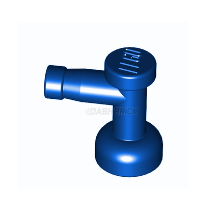 LEGO Tap 1 x 1 without Hole in Nozzle End Handle, Blue [4599b]