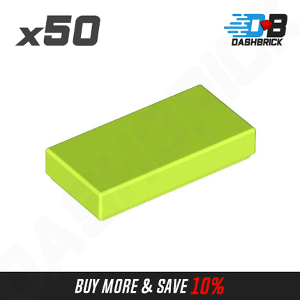 LEGO® Tile 1 x 2, Lime Green [3069b]