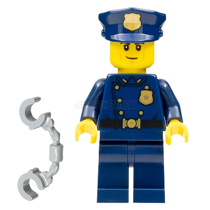 LEGO Minifigure - Police Officer, Smirk (1940s Era) [CITY]