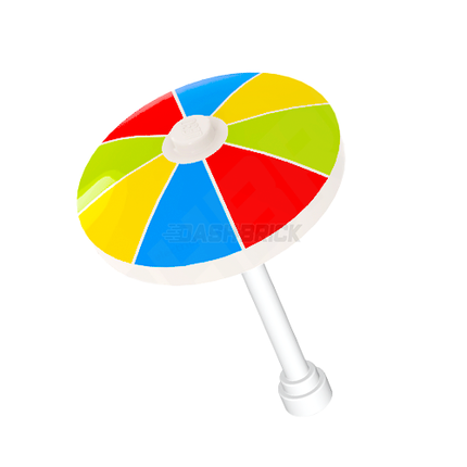 LEGO® Minifigures™ Accessory - Beach Umbrella [3960pb043 & 3957]